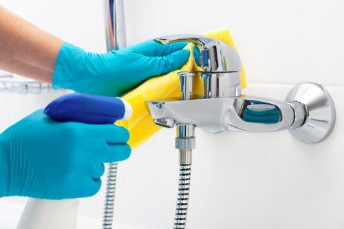 Local cleaners preparing a Belgravia flat for handover